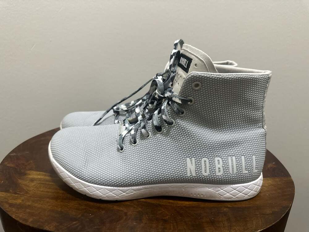 NOBULL High-Top Trainer Grey SuperFabric Men's 10.5 / Women's 12 B7 - Picture 5 of 7